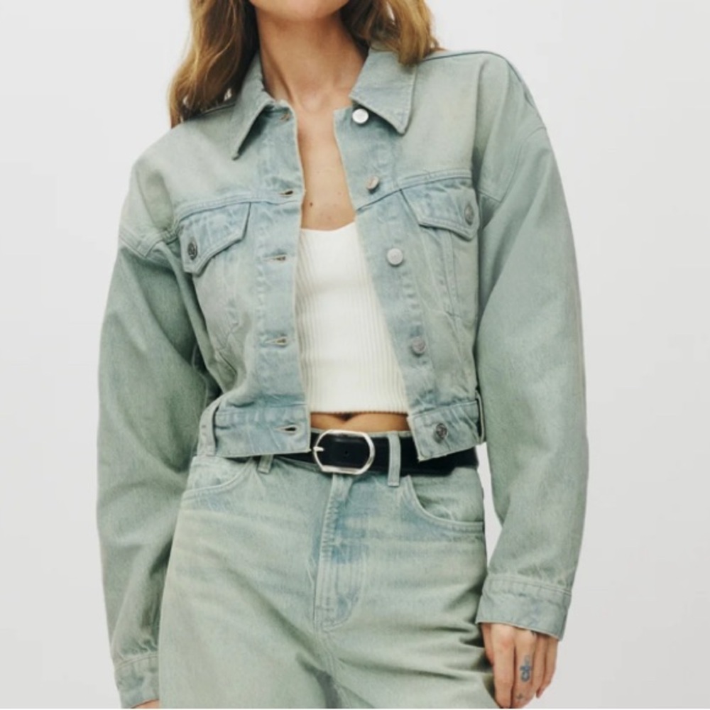 Reformation Light Blue Jean Jacket